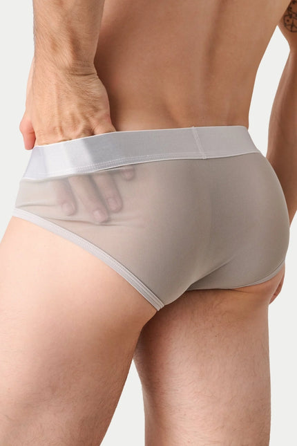 AWRY Reveal Mesh Brief - Silver