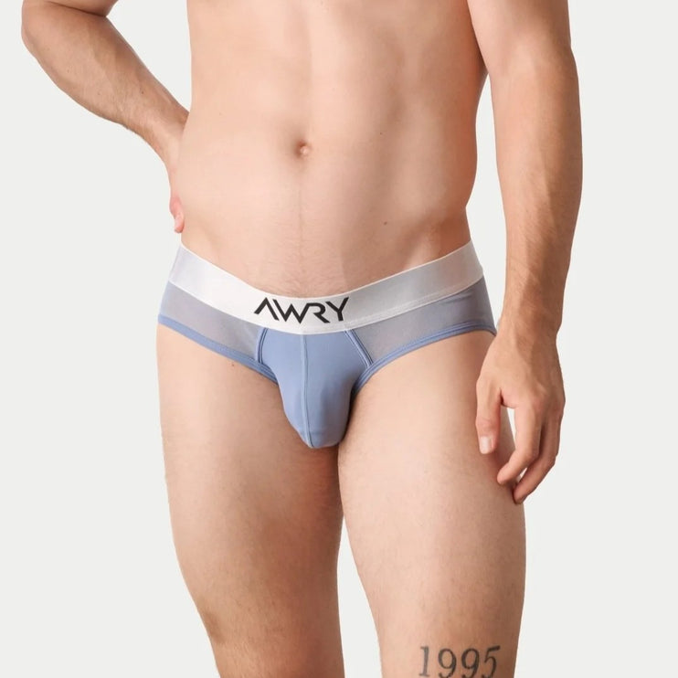 AWRY Reveal Mesh Brief - Steel Blue