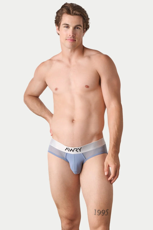 AWRY Reveal Mesh Brief - Steel Blue