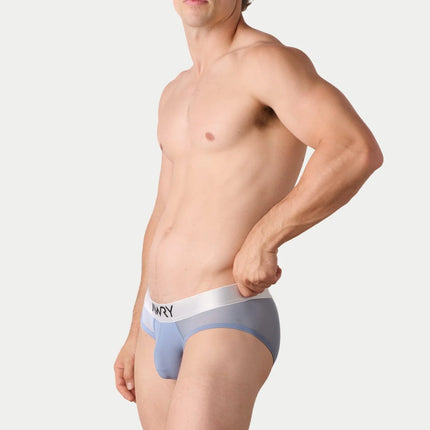 AWRY Reveal Mesh Brief - Steel Blue
