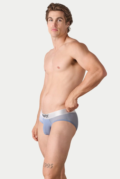 AWRY Reveal Mesh Brief - Steel Blue