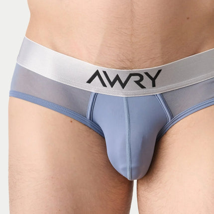 AWRY Reveal Mesh Brief - Steel Blue