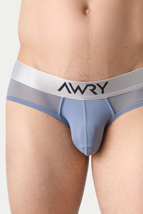AWRY Reveal Mesh Brief - Steel Blue