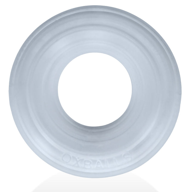 HUJ Roto Groovy Rim Cockring Ballstretcher - Clear Steam