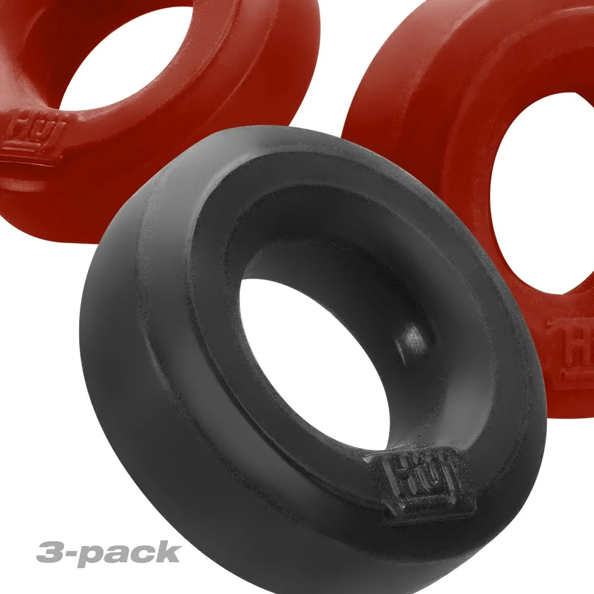 HUJ c-ring 3-pack cherry/tar