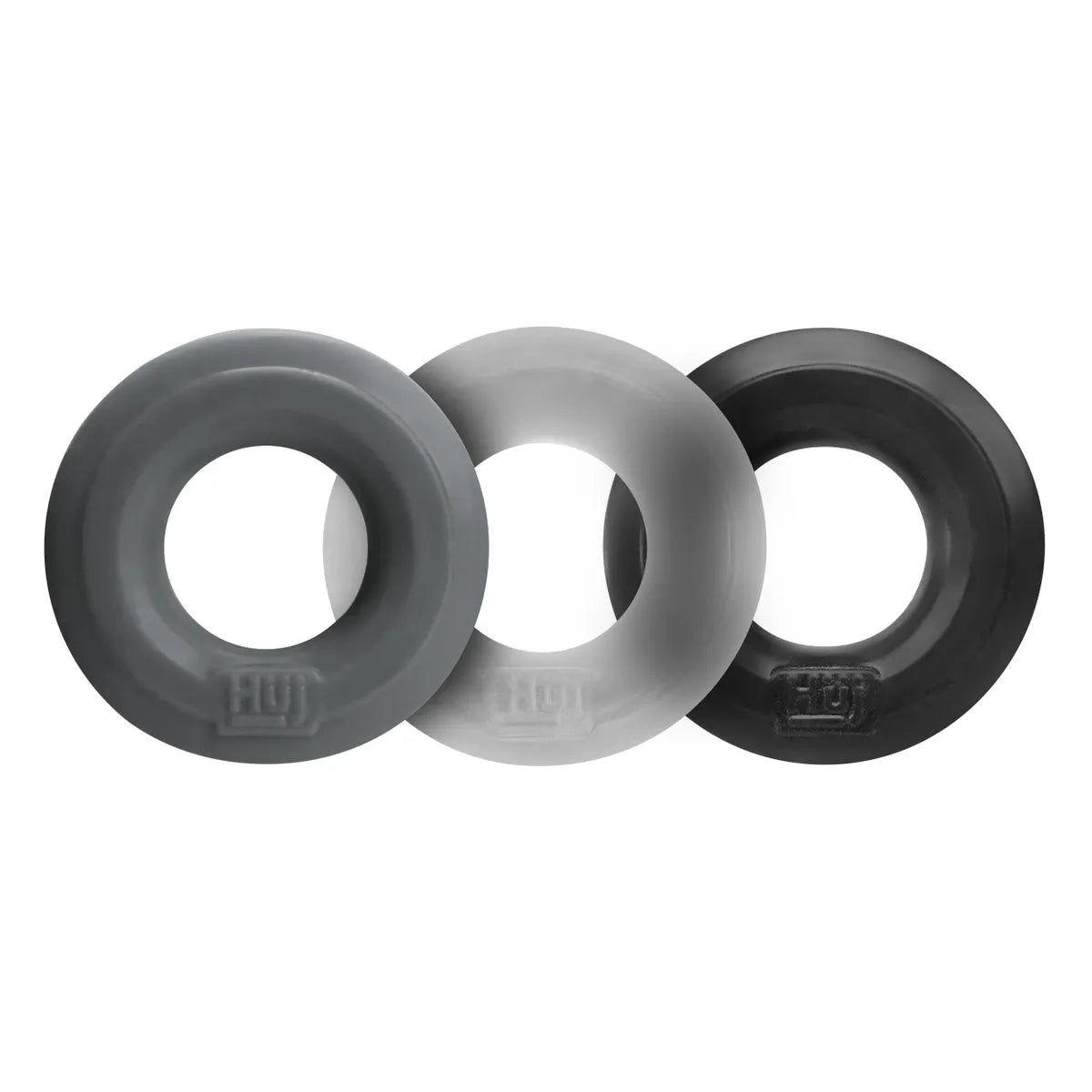 HUJ c-ring 3-pack tar/clear/grey