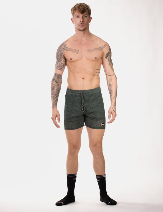 Barcode Berlin Blaise 4-inch Crochet Shorts - Green