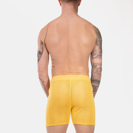 Barcode Berlin Blaise 4-inch Crochet Shorts - Yellow