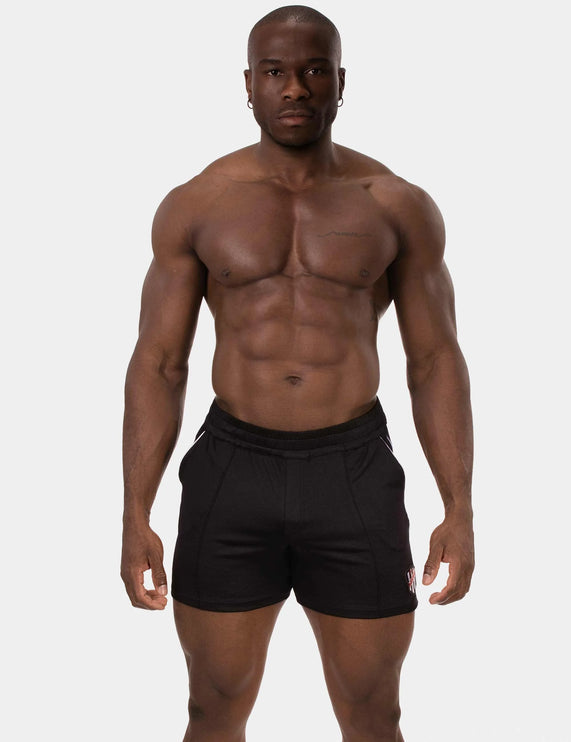 Barcode Berlin Luka 4.5" gym short micromesh black/white