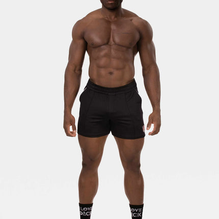 Barcode Berlin Luka 4.5" gym short micromesh black/white