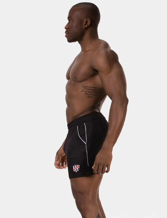Barcode Berlin Luka 4.5" gym short micromesh black/white
