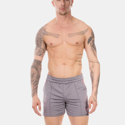 Barcode Berlin Luka 4.5" gym short micromesh grey/pink