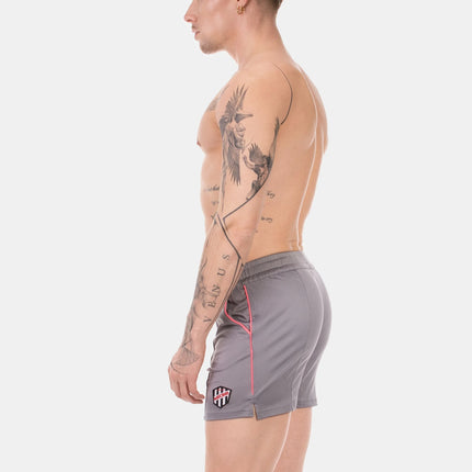 Barcode Berlin Luka 4.5" gym short micromesh grey/pink