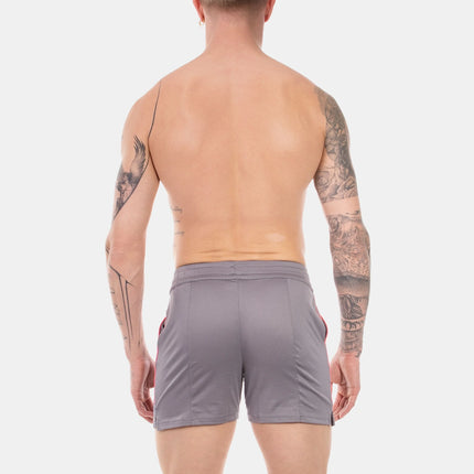 Barcode Berlin Luka 4.5" gym short micromesh grey/pink