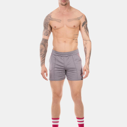 Barcode Berlin Luka 4.5" gym short micromesh grey/pink
