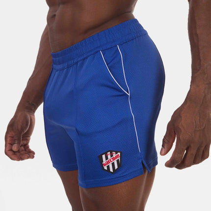 Barcode Berlin Luka 4.5" gym short micromesh blue/white