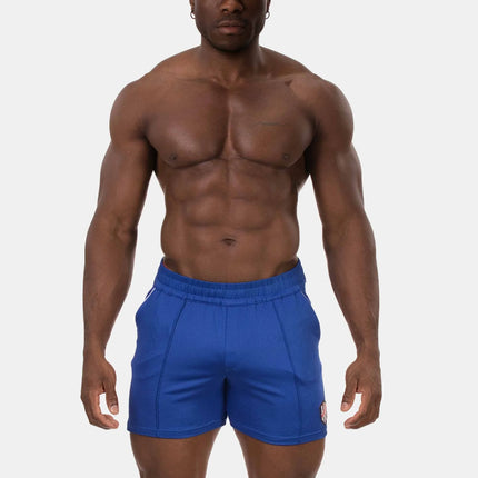 Barcode Berlin Luka 4.5" gym short micromesh blue/white