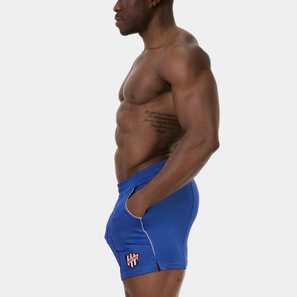 Barcode Berlin Luka 4.5" gym short micromesh blue/white