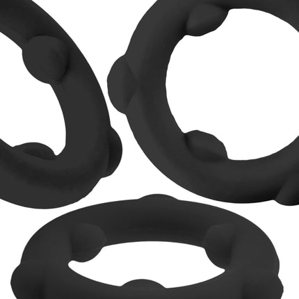 Oxballs Spinner Extra Grip Cockring - Black