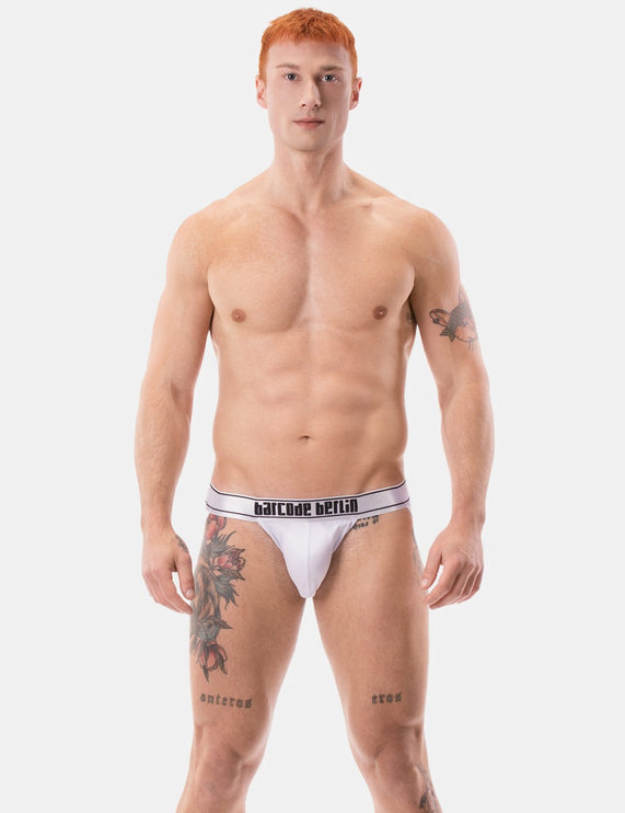 Barcode Berlin Sivko mesh jockstrap white