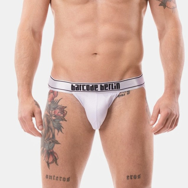Barcode Berlin Sivko mesh jockstrap white