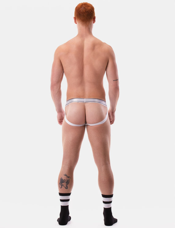 Barcode Berlin Sivko mesh jockstrap white