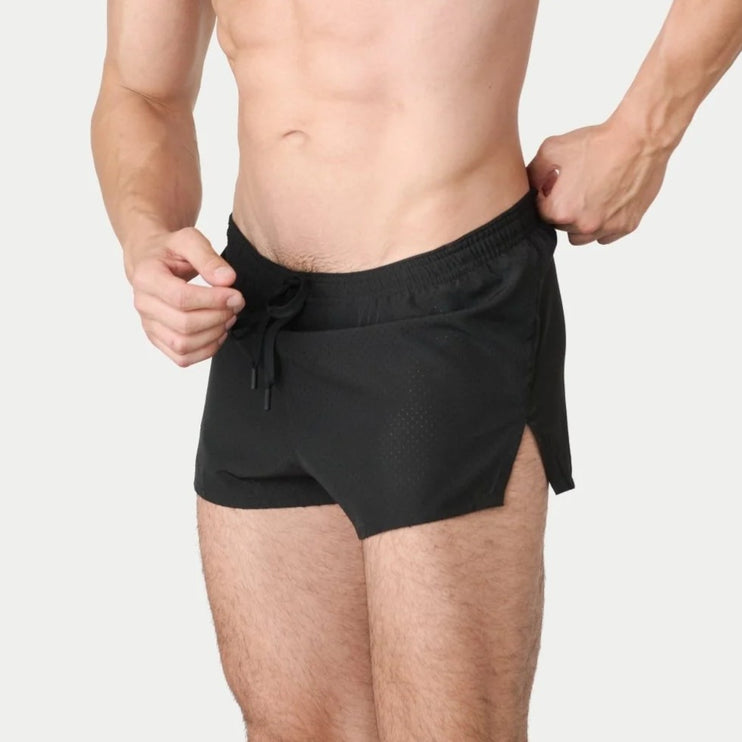 AWRY Dash 2-Inch Shorts W/Built-In Jockstrap - Black