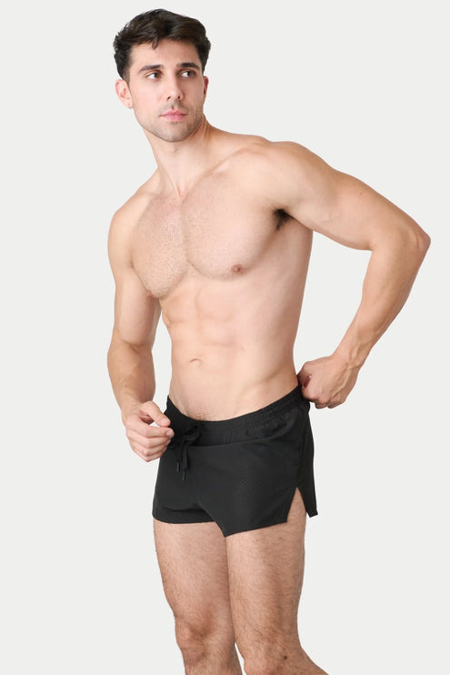 AWRY Dash 2-Inch Shorts W/Built-In Jockstrap - Black