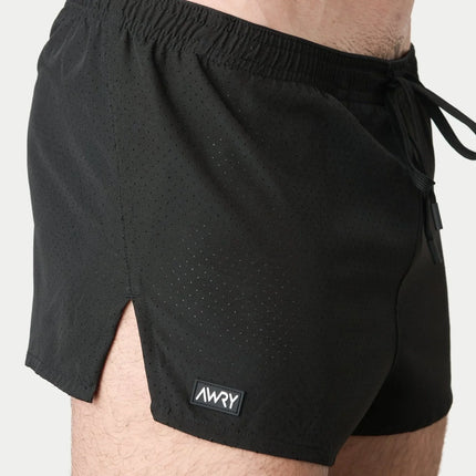 AWRY Dash 2-Inch Shorts W/Built-In Jockstrap - Black