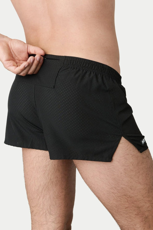 AWRY Dash 2-Inch Shorts W/Built-In Jockstrap - Black