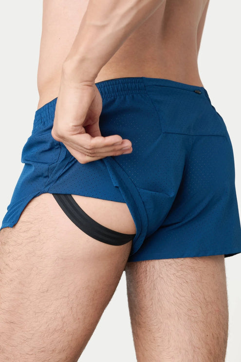 AWRY Dash 2-Inch Shorts W/Built-In Jockstrap - Sapphire