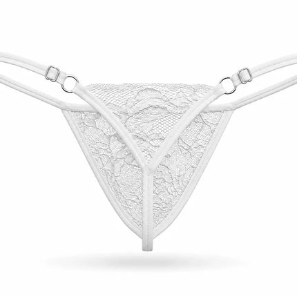 Sexy Boy Lace Thong - White