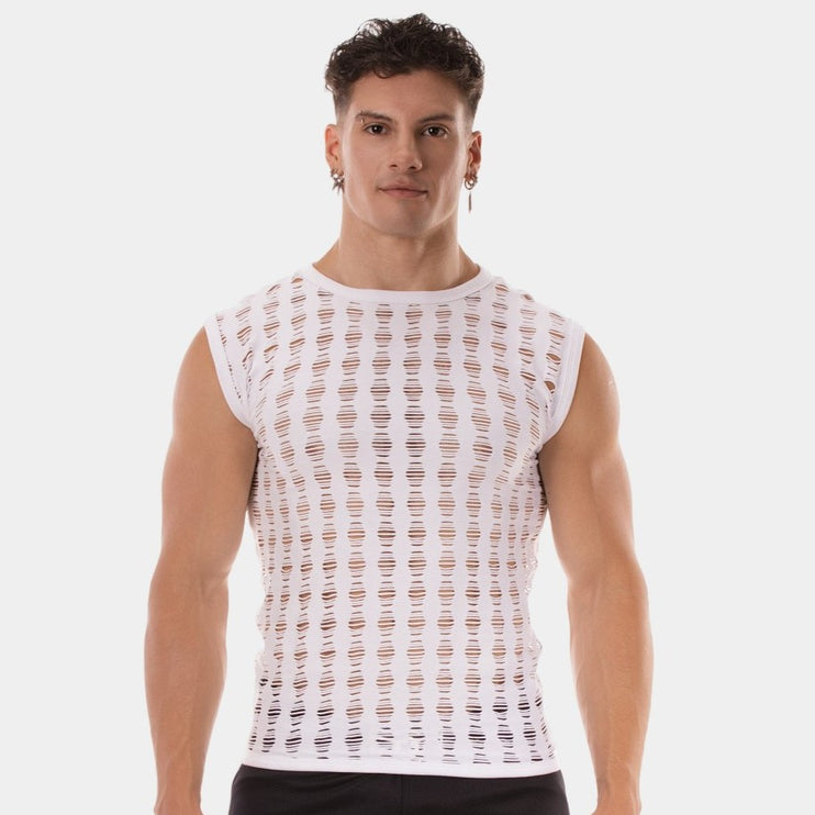 Barcode Berlin Vinny Lace Tank - White