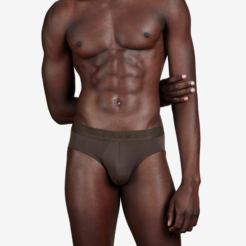 ASOS DESIGN nude underwear in dark brown