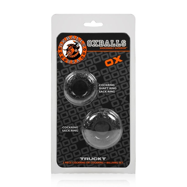 Oxballs TruckT Cockring 2-Pack - Black