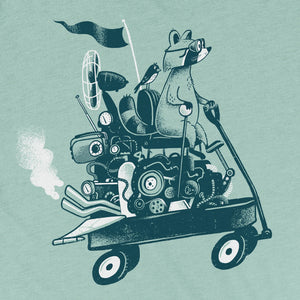 Factory 43 Wagon Ride slim fit t-shirt dusty blue