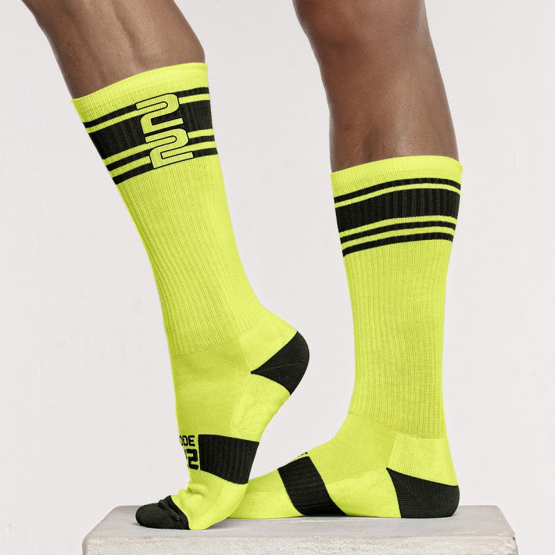 Code 22 Active socks 8008 neon yellow