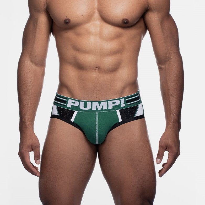 PUMP Boost brief mesh black/ green – Egoist Underwear