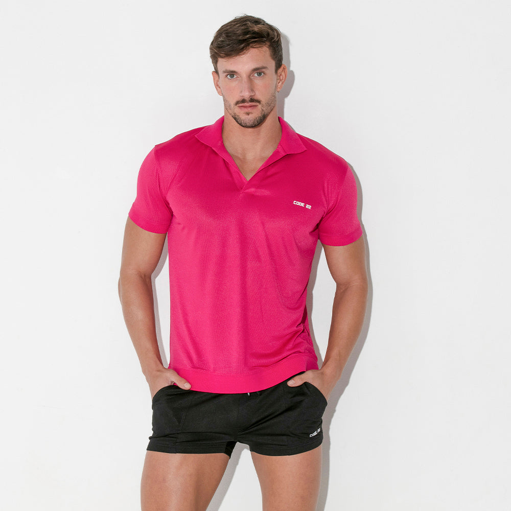 Code 22 Vivid polo shirt 9620 pink