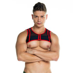 Gigo Skin harness mesh red/black
