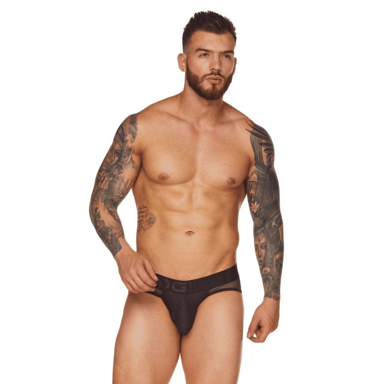 Gigo Mediterranean brief mesh black – Egoist Underwear