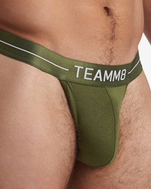 Teamm8 Icon thong modal olive green