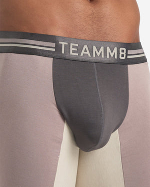 Teamm8 Bamboo Sports boxer modal mink grey