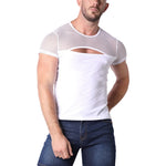 Vaux Supernova split mesh t-shirt white